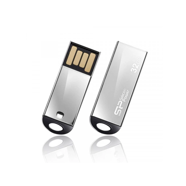 USB флеш накопичувач Silicon Power 32GB Touch 830 Silver USB 2.0 (SP032GBUF2830V3S) - зображення 1