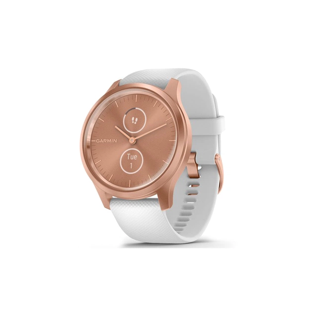 Смарт-годинник Garmin vivomove Style, S/E EU, Rose Gold, White, Silicone (010-02240-20) - изображение 1