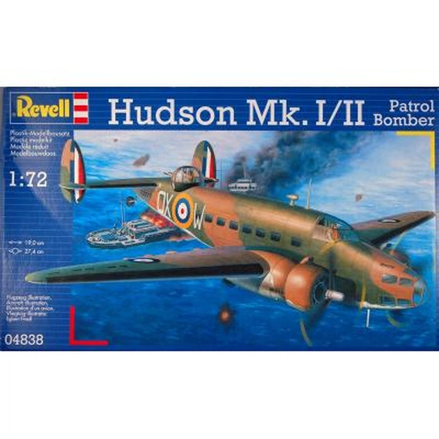 Збірна модель Revell Літак Hudson Mk. I/II Patrol Bomber 1:72 (4838) - зображення 1