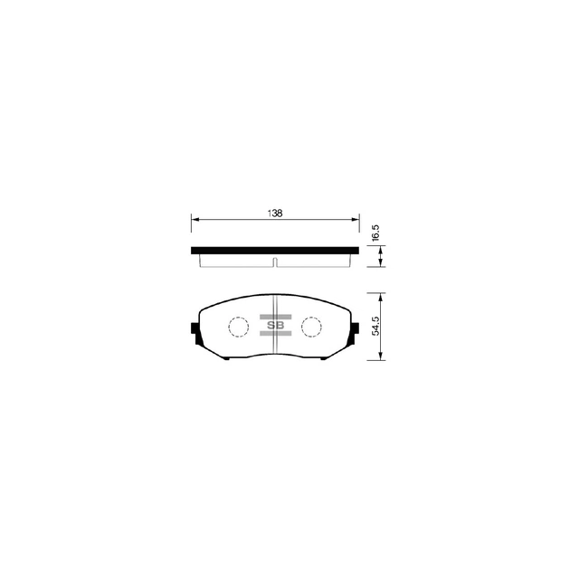 Тормозные колодки HI-Q SP1416 - изображение 1