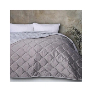 Покривало MirSon №5051 Velor charm Light gray 200х220 см (2200008376857) изображение 1