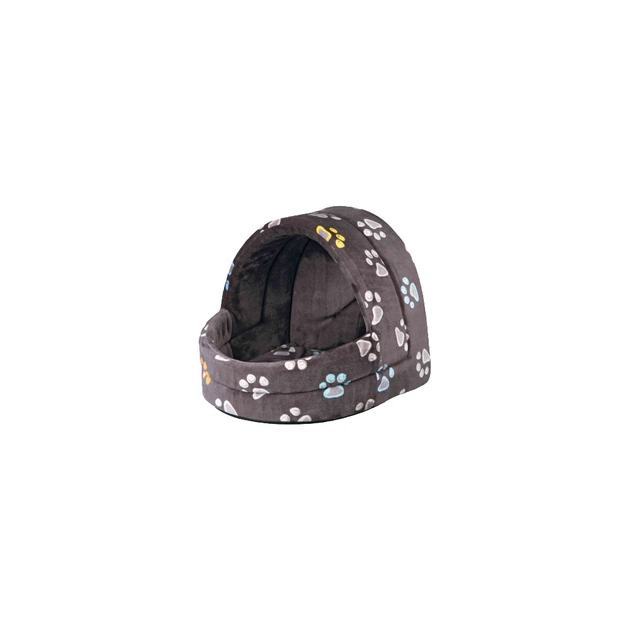 Будиночок для тварин Trixie Jimmy 40х35х35 см (сірий в лапку) (4047974368428) - зображення 1