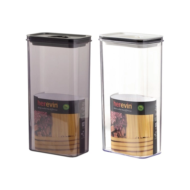 Пищевой контейнер Herevin Canister-Vacuum Lid-White-Black вакумна кришка 3 л (161194-000) - изображение 1