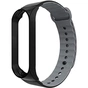 Ремінець до фітнес браслета Armorstandart Sport Silicone Band для Xiaomi Mi Band 3 Black/Grey (ARM54514) - зменшене зображення 1