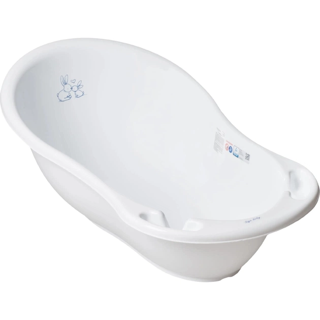 Ванночка Tega Baby Взі зливом Bunny 86 см white (KR-004-103) - picture 1