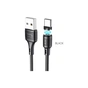 Дата кабель USB 2.0 AM to USB-C 1.0m 3A magnetic X52 black HOCO (6931474735546) - уменьшенное изображение 1