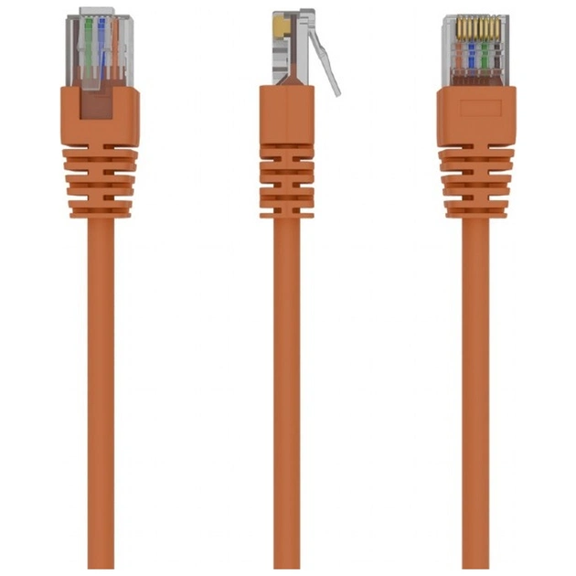 Патч-корд 0.5м, UTP, cat.5e, CCA, orange Cablexpert (PP12-0.5M/O) - изображение 1