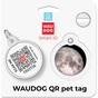 Адресник для тварин WAUDOG Smart ID з QR паспортом "Місяць", коло 30 мм (230-4030) - уменьшенное изображение 5