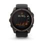 Смарт-годинник Garmin fenix 8 51mm,Saph Solar,CrbnGry Ti/Blk,Blk/PblGryBnd (010-02907-11/010-02907-70) - зменшене зображення 2