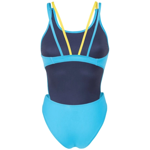 Купальник Arena Swimsuit Tech Multi Solid 008054-820 блакитний, жовтий 36 (3468337740094) - зображення 9