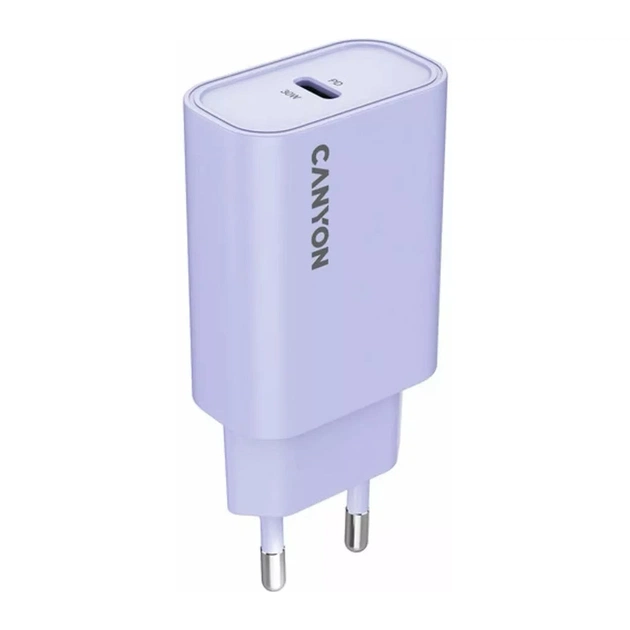 Зарядное устройство Canyon 30CL OnCharge USB-C PD30W Purple (CNE-CHA30CLPU) - изображение 1