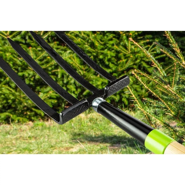 Вила Verto для копання, руків'я дерев'яне D-подібне, 127см (15G041) - picture 5