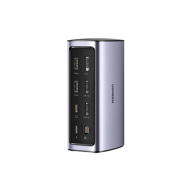 Порт-реплікатор Ugreen USB-C Multifunctional Docking Station 12in1 USB HDMI DP RJ45 AUX SD TF (90325) - зображення 1