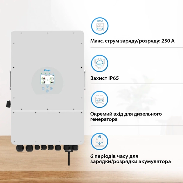 Сонячний інвертор Deye SUN-12K-SG02LP1-EU-AM3 12kW (SUN-12K-SG02LP1-EU-AM3) - picture 3