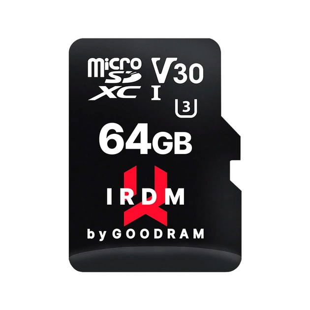 Карта пам'яті Goodram 64GB microSDXC class 10 UHS I U3 A2 (IR-M2AA-0640R12) - изображение 1