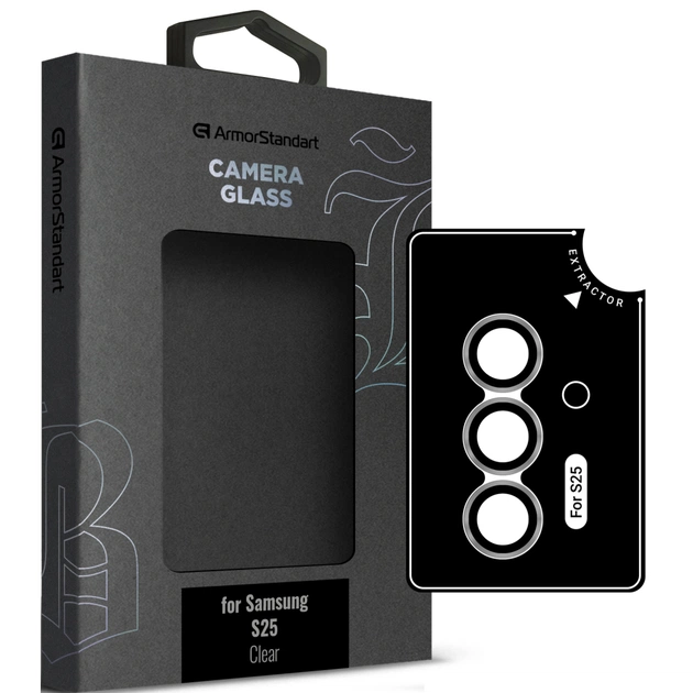 Стекло защитное Armorstandart Camera Supreme BI Samsung S25 Clear (ARM83219) - изображение 1