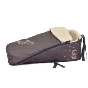 Матрацик в санки Baby Breeze Закрытый из овечьей шерсти Graphite (19034) зображення 1