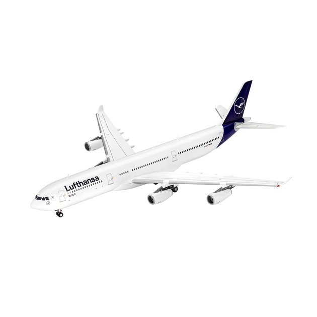 Збірна модель Revell Літак Airbus A340-300 Lufthansa рівень 4 масштаб 1:144 (RVL-03803) - picture 2