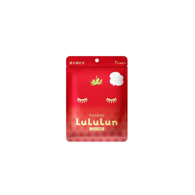 Маска для лица Lululun Tochigi Strawberry Sheet Mask 7 шт (4582305065893) - изображение 1