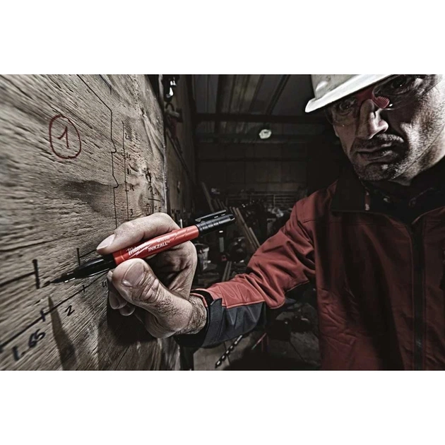 Набір маркерів Milwaukee INKZALL ультра-тонких, синій, червоний, зелений, чорний, 4шт (48223106) - picture 8