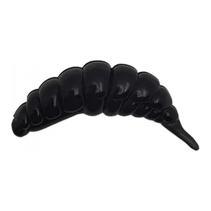 Силікон рибальський FishUP Ozi 1.2" 101 - Black, cheese taste (10шт/уп) (1864.14.04) зображення 1