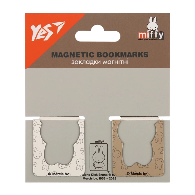 Закладки для книг Yes магнітні Miffy, висікання, 2 шт (708398) - picture 2