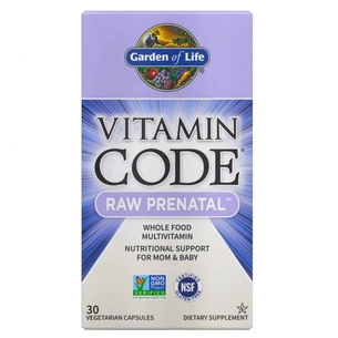Вітамін Garden of Life Сирі вітаміни для вагітних, RAW Prenatal, Vitamin Code, 30 вегетаріанських капсул (GOL11589) зображення 1