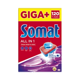 Таблетки для посудомийних машин Somat All in 1 120 шт. (9000101535297) зображення 1