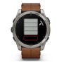 Смарт-годинник Garmin fenix 8 51mm,AMOLED,Sapphire, Bare Ti, Blk/Chsnt Lthr (010-02905-40) - уменьшенное изображение 7