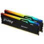 Модуль пам'яті для комп'ютера DDR5 16GB (2x8GB) 5200 MHz FURY Beast RGB Kingston Fury (ex.HyperX) (KF552C40BBAK2-16) - зменшене зображення 2