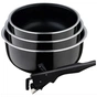 Набір посуду Bergner Click&Cook ковші 16/18/20 см 4 предмета (BG-31608-BK) - зменшене зображення 1