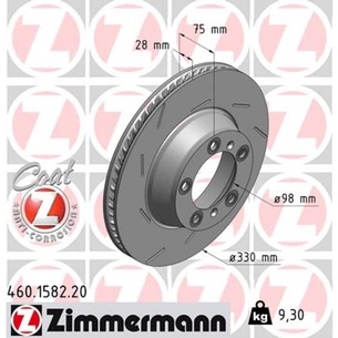 Гальмівний диск ZIMMERMANN 460.1582.20 зображення 1