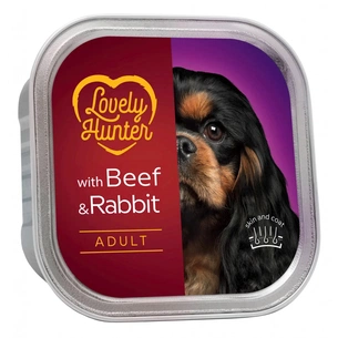 Вологий корм для собак Lovely Hunter Adult Beef and Rabbit 150 г (LHU45447) зображення 1