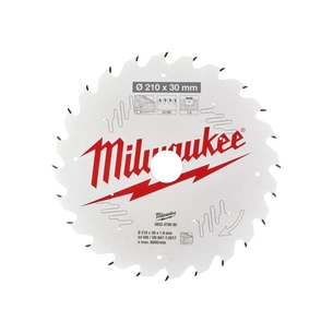 Диск пильний Milwaukee пиляльний PFTE, 210х30х1,9 мм, 24 зуб. (4932478095) зображення 1