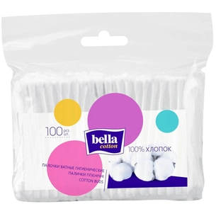 Ватні палички Bella Cotton 100 шт. (5900516400330) зображення 1