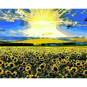 Картина по номерам ZiBi ART Line Соняшникове поле 40*50 см (ZB.64103) зображення 1