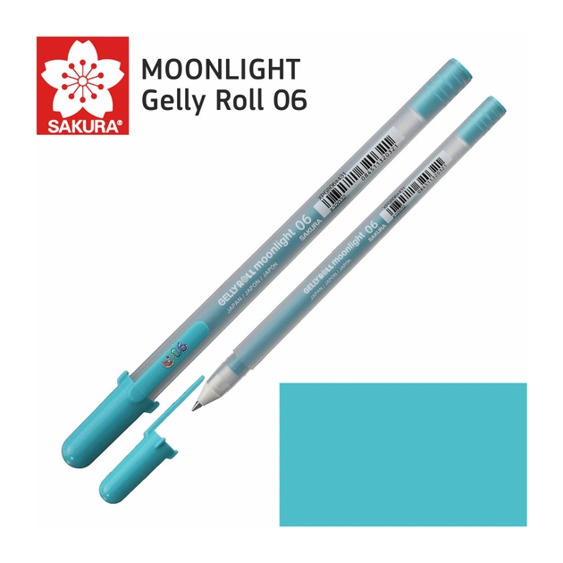 Ручка гелева Sakura MOONLIGHT Gelly Roll 06, Зелено-блакитний (084511320321) - зображення 1