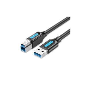 Кабель для принтера USB 3.0 AM/BM 1.5m black Vention (COOBG) зображення 1