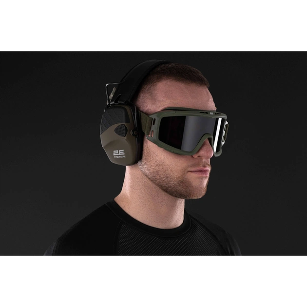 Тактичні навушники 2E Pulse Pro NRR 22 dB активні Army Green (2E-TPE026ARGN) - picture 4