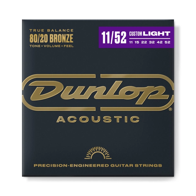Струны для гитары Jim Dunlop 80/20 Bronze Acoustic Guitar Strings (11-52) (DAB1152) - изображение 1