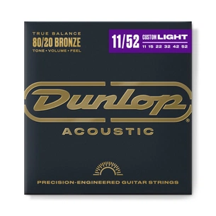 Струни для гітари Jim Dunlop 80/20 Bronze Acoustic Guitar Strings (11-52) (DAB1152) зображення 1