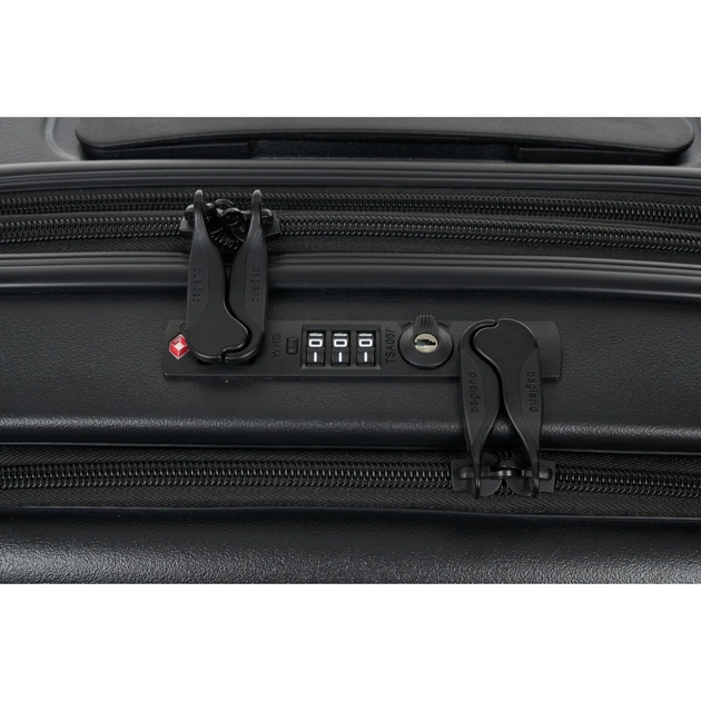 Валіза Bagland маленька 40 л чорна (1140721768) - зображення 9