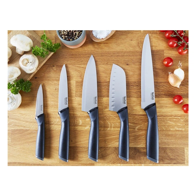 Набір ножів Tefal Essential 3шт, нержавіюча сталь, пластик, чорний (K2219455) - picture 2