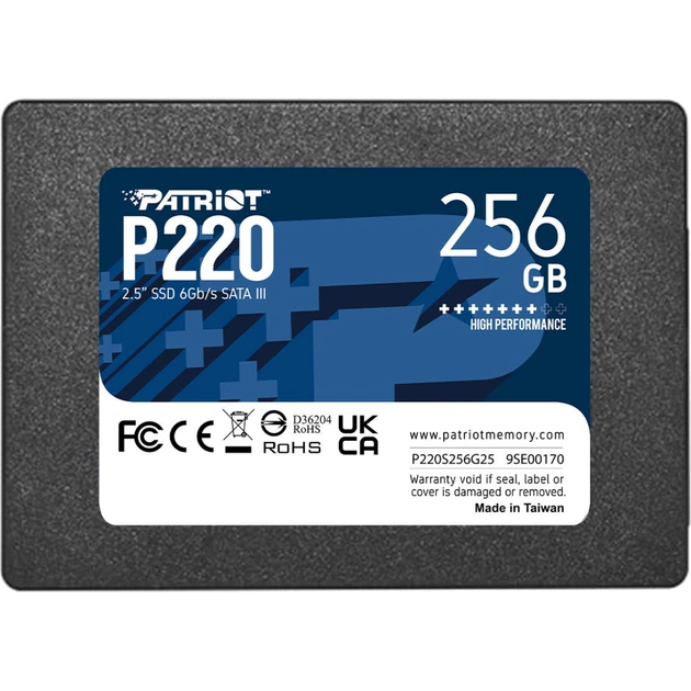 Накопичувач SSD 2.5" 256GB P220 Patriot (P220S256G25) - зображення 1