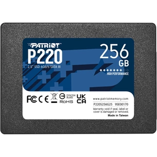 Накопичувач SSD 2.5" 256GB P220 Patriot (P220S256G25) зображення 1