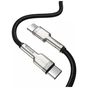Дата кабель USB-C to USB-C 1.0m 100W metal black Baseus (CATJK-C01) - зменшене зображення 2