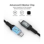 Дата кабель USB-C to USB-C 2.0m USB4 Gen 3 240W 8K Choetech (XCC-1042) - уменьшенное изображение 4