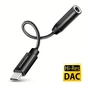 Переходник USB-C M to 3.5mm F DAC black AXAGON (ADA-HC) - уменьшенное изображение 1