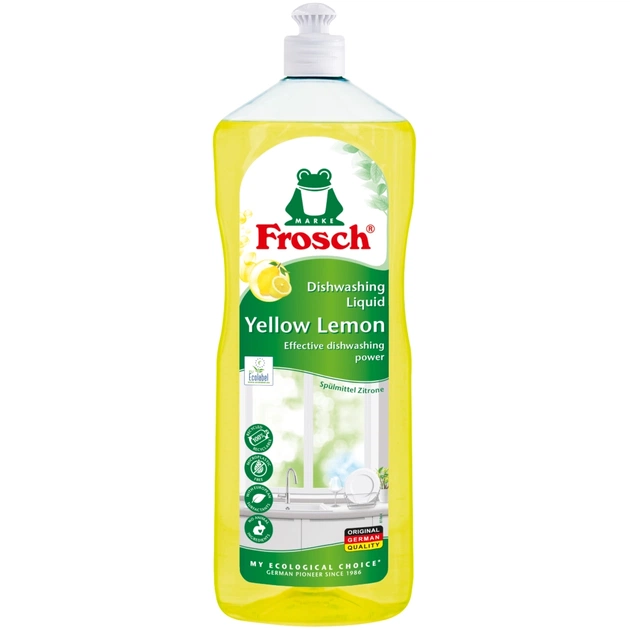 Средство для ручного мытья посуды Frosch Лимон 1 л (4009175965929) - изображение 1