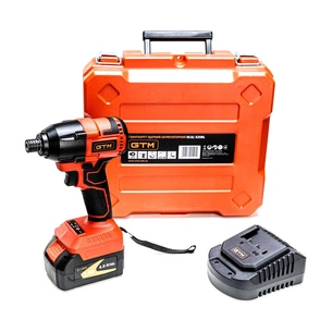 Шуруповерт GTM ударний IS18/320BL, 18В, 320Нм, 0-3000 об/хв, 4Ah (IS18/320BL) зображення 1